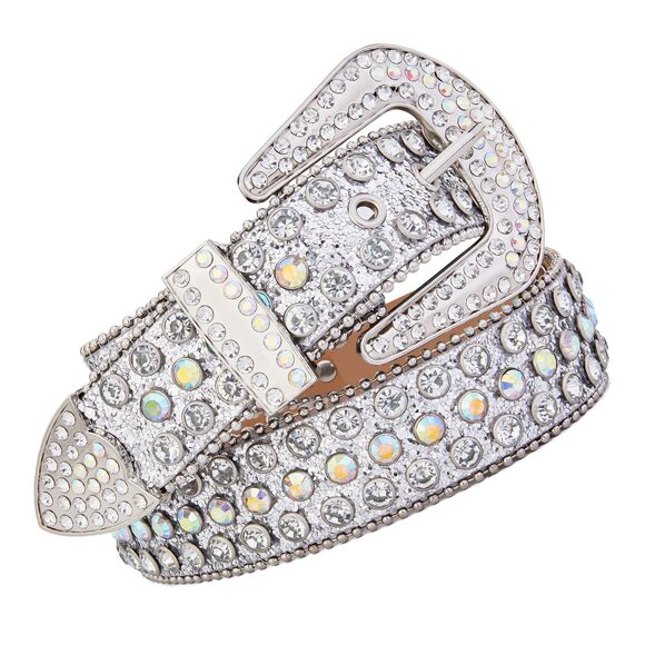 Υаnуun Accessories - 2554 Studded Rhinestone Belts For Men Women Luxury Bb Belt Y2k Bling Design